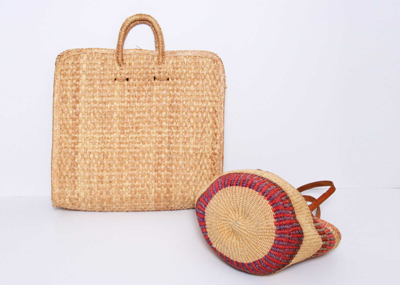 Pair of Vintage Woven Bags 