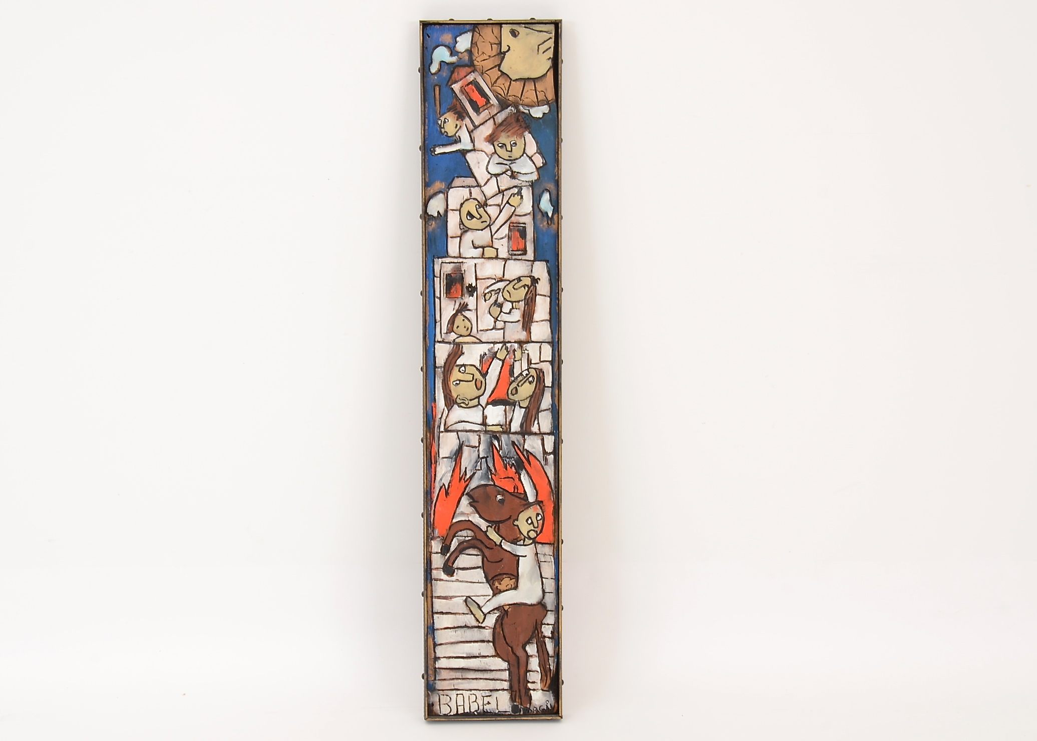 Original Carved and Painted Panel by Listed Artist Maritza Morgan