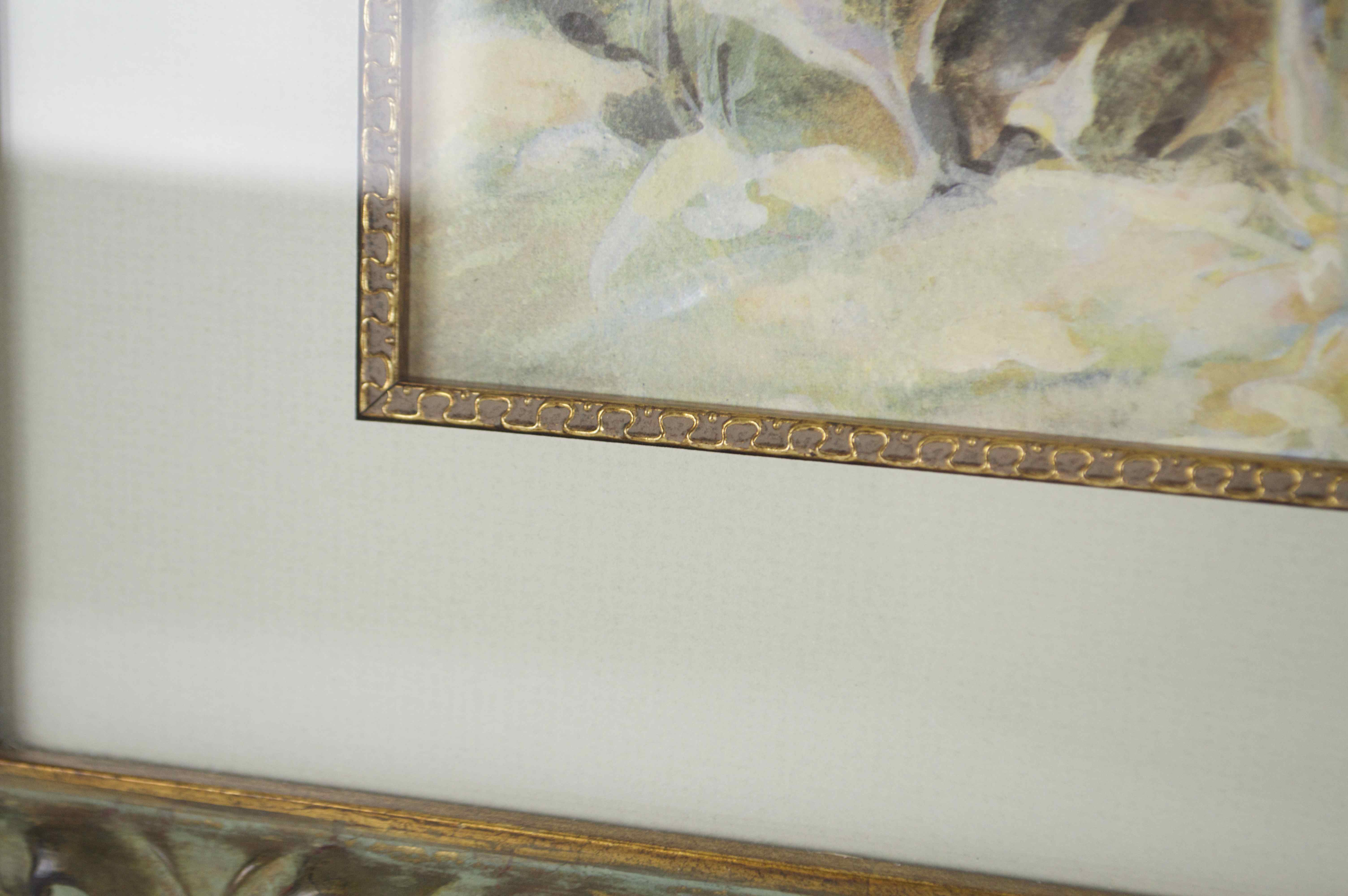 Lithograph " The Joys of a Japanese Chin" By Choquette