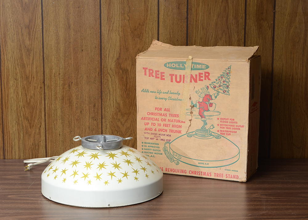 Vintage Holly Time Revolving Tree Stand