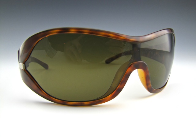 Prada Designer Sunglasses with Bvlgari Leather Hardcase