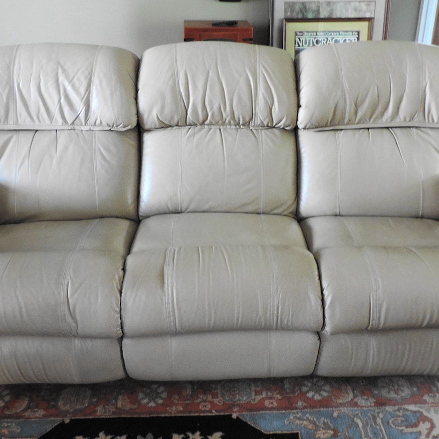 Lazyboy Leather Sofa with Reclining Seats