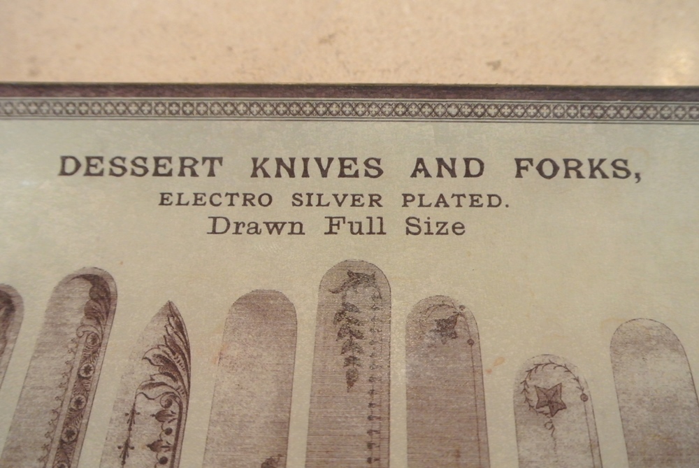 Lenox Flatware and Glass Tray Showing Vintage Patterns