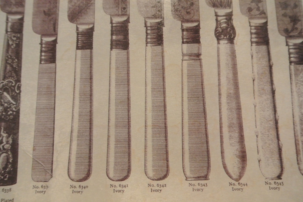 Lenox Flatware and Glass Tray Showing Vintage Patterns