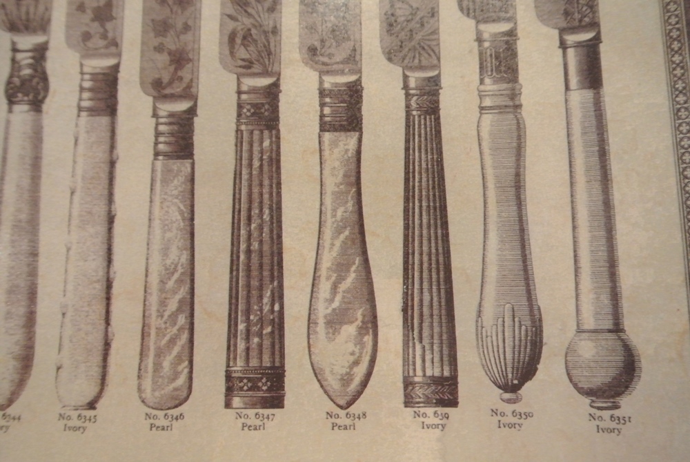 Lenox Flatware and Glass Tray Showing Vintage Patterns