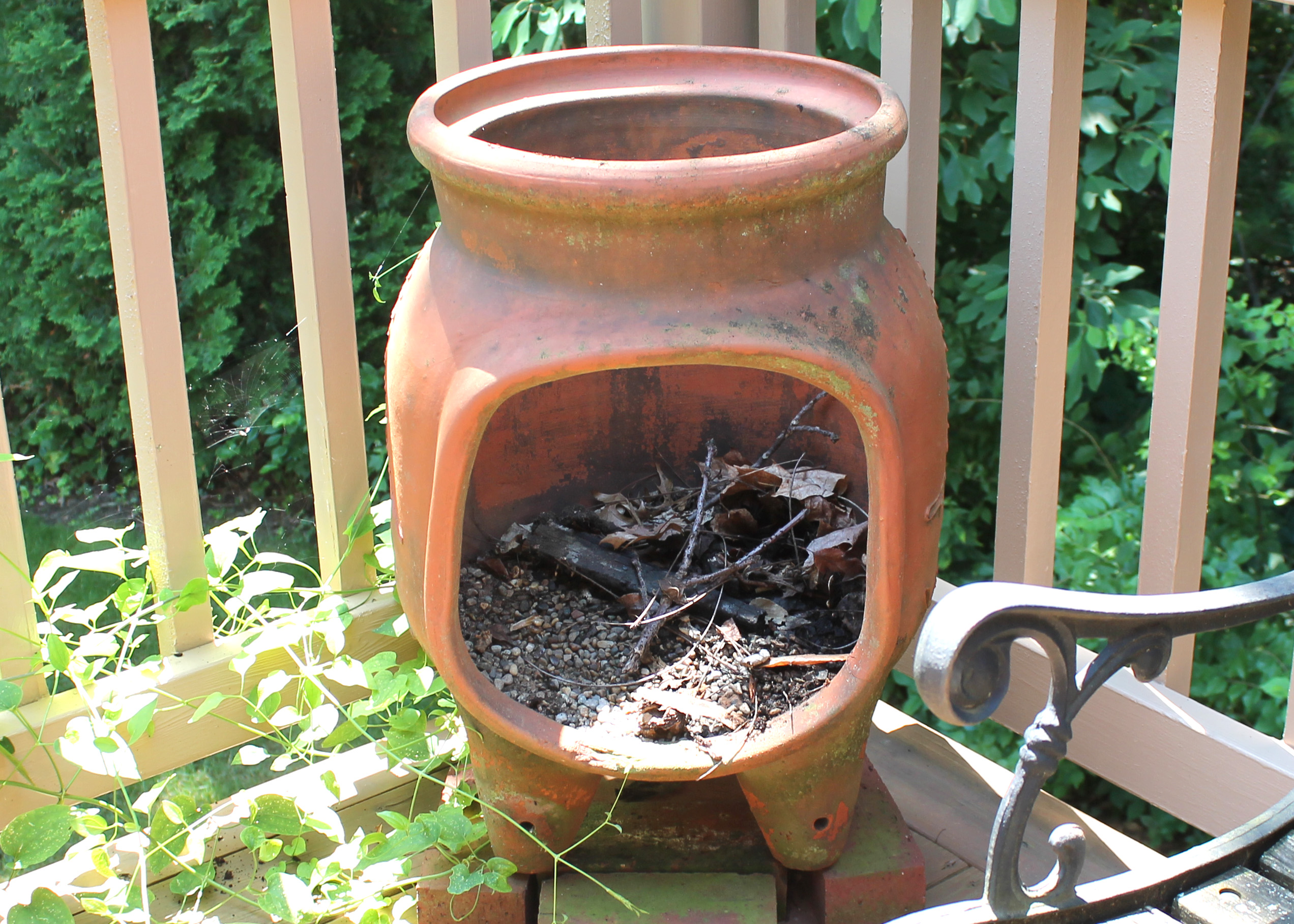 Terra Cotta Chiminea