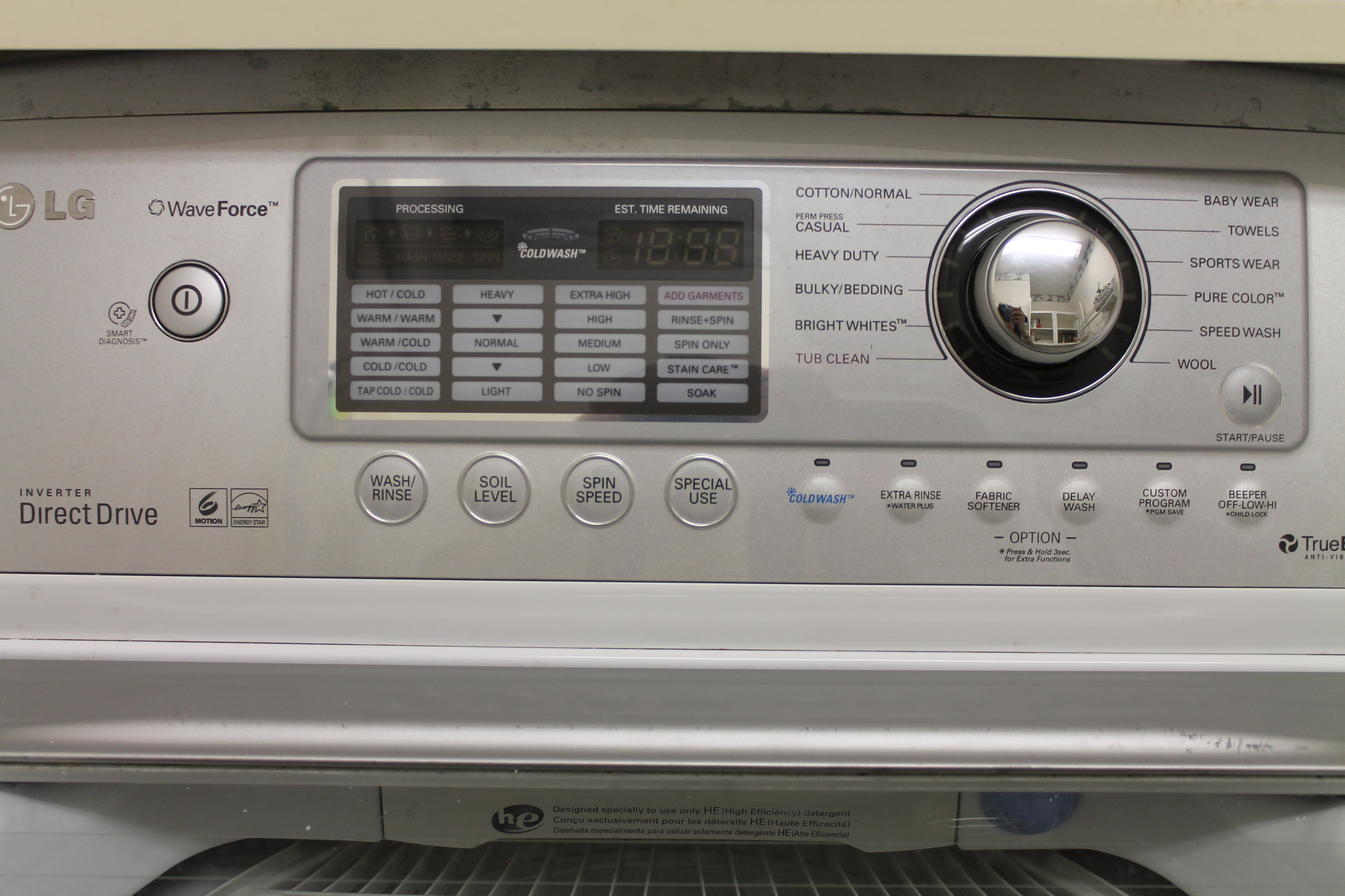 LG High Efficiency Top Load Washing Machine