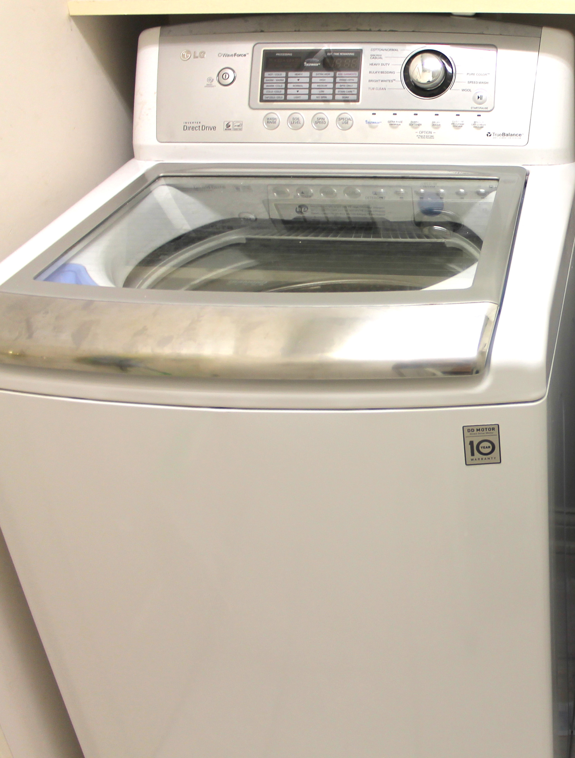 LG High Efficiency Top Load Washing Machine