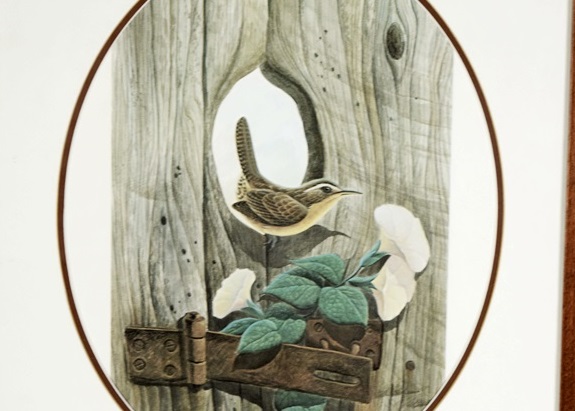 "Carolina Wren" Lithograph by Cincinnati Artist John Ruthven