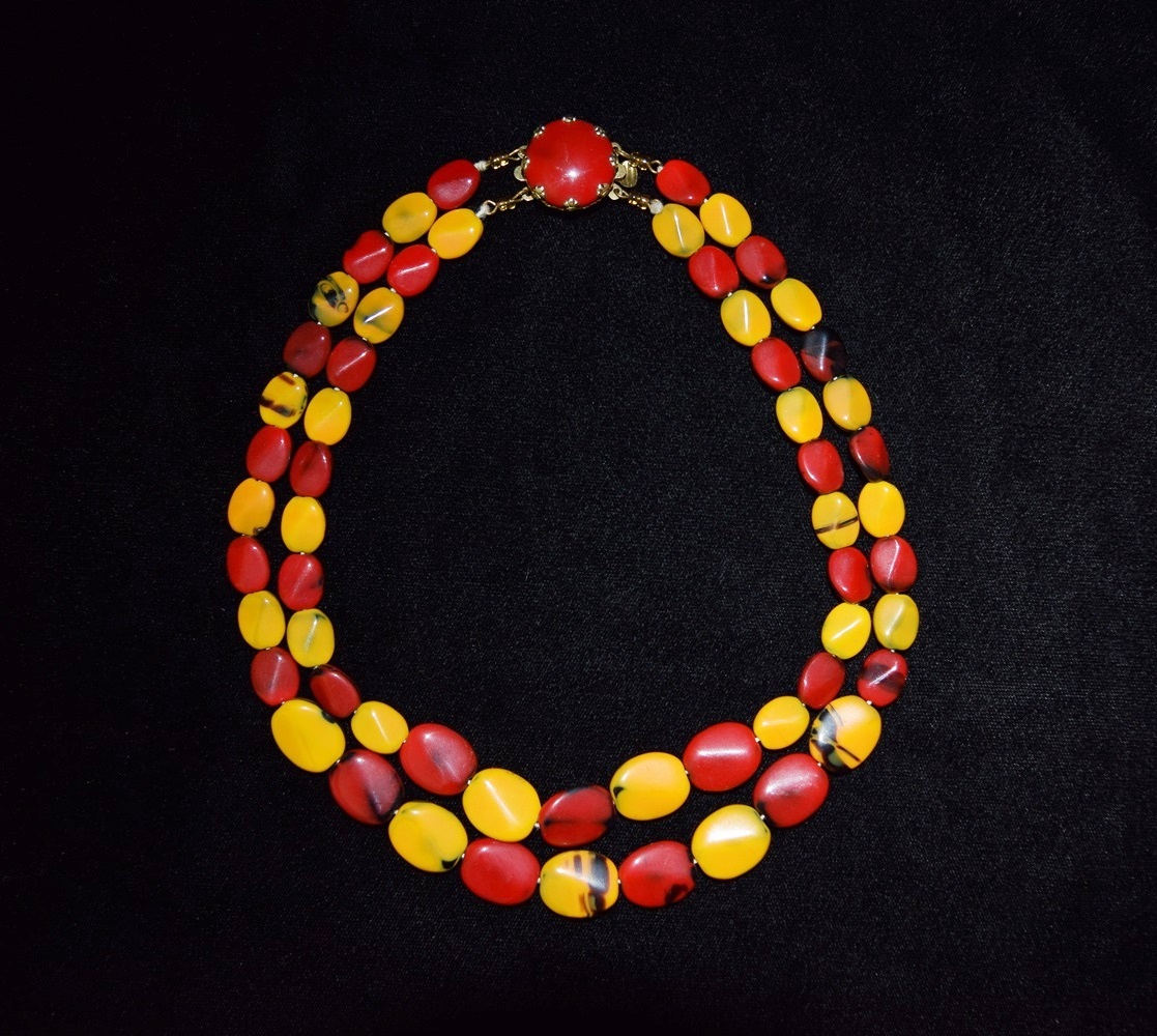 A Unique Vintage Glass Bead Necklace