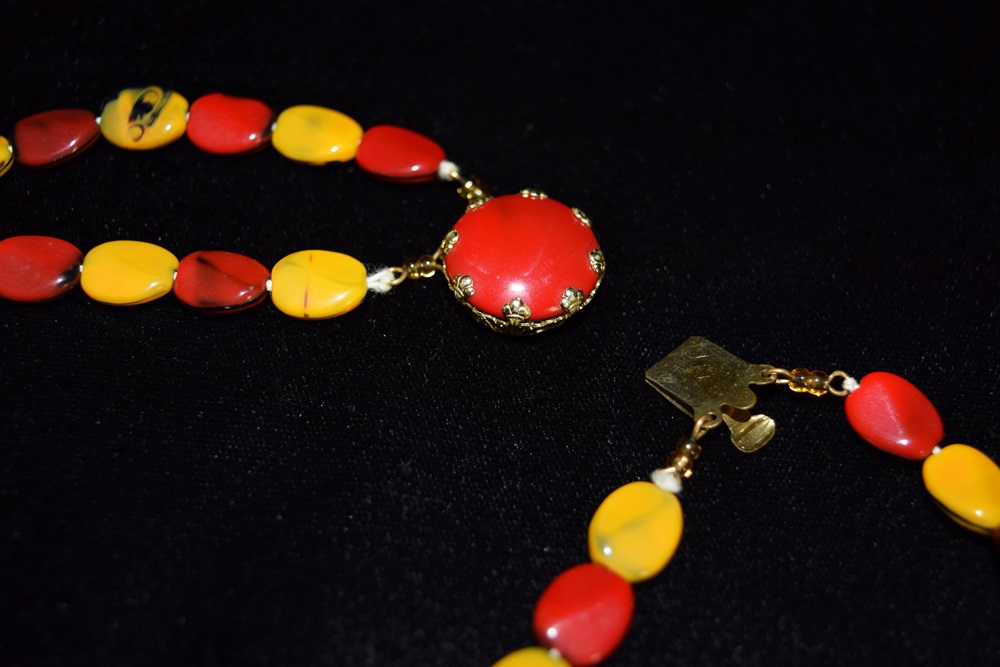 A Unique Vintage Glass Bead Necklace