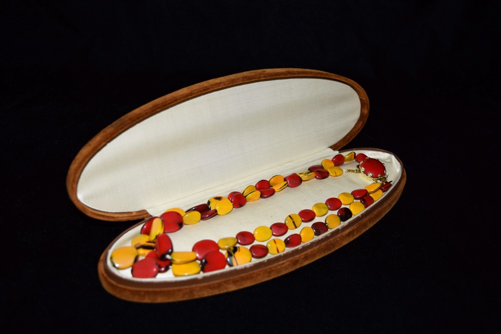 A Unique Vintage Glass Bead Necklace