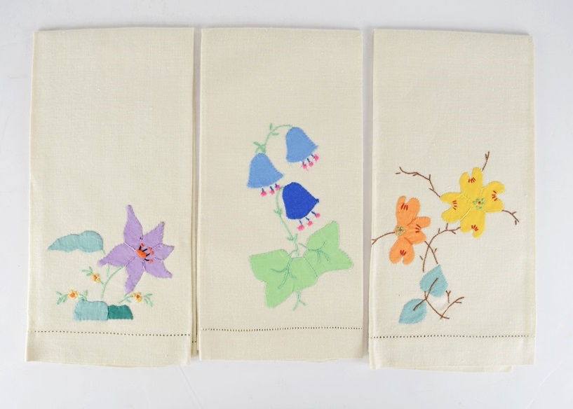 A Generous Array of Vintage Embroidered Linen Items