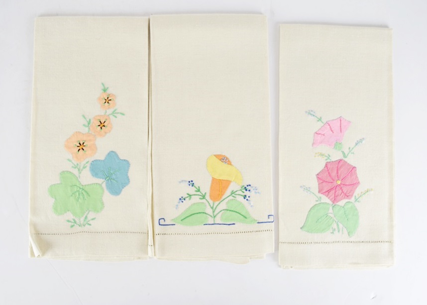 A Generous Array of Vintage Embroidered Linen Items