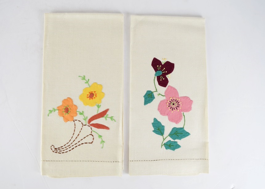 A Generous Array of Vintage Embroidered Linen Items