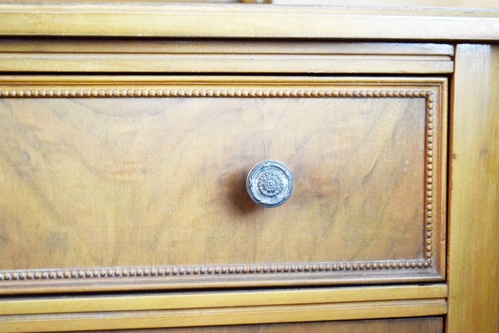 A Vintage Dresser with Mirror