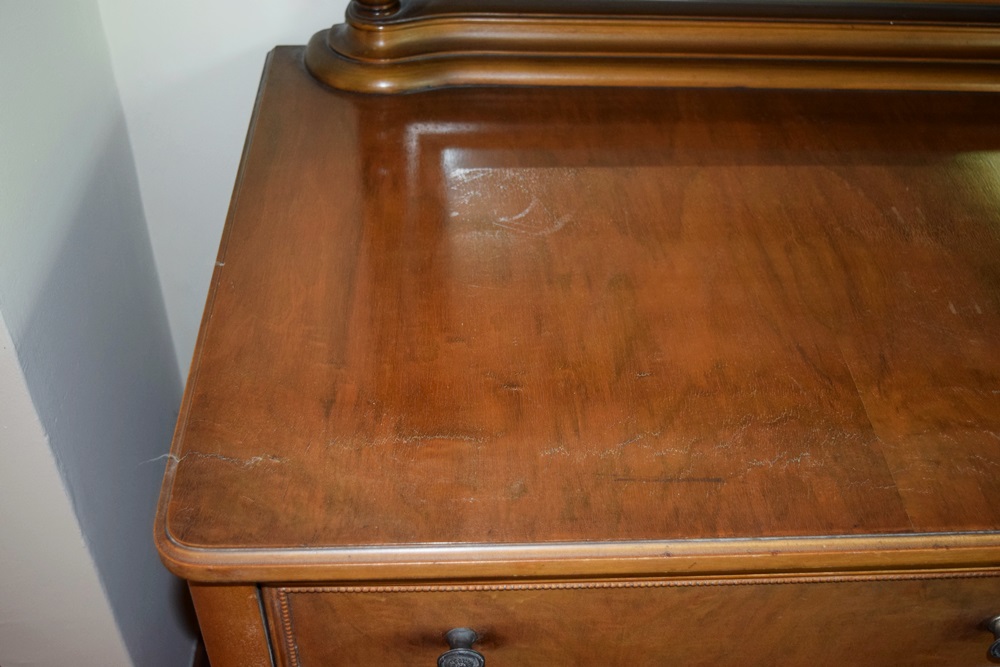 A Vintage Dresser with Mirror