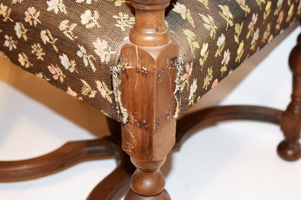 A Vintage Armchair (1930s) Richly Carved in the Jacobean Style