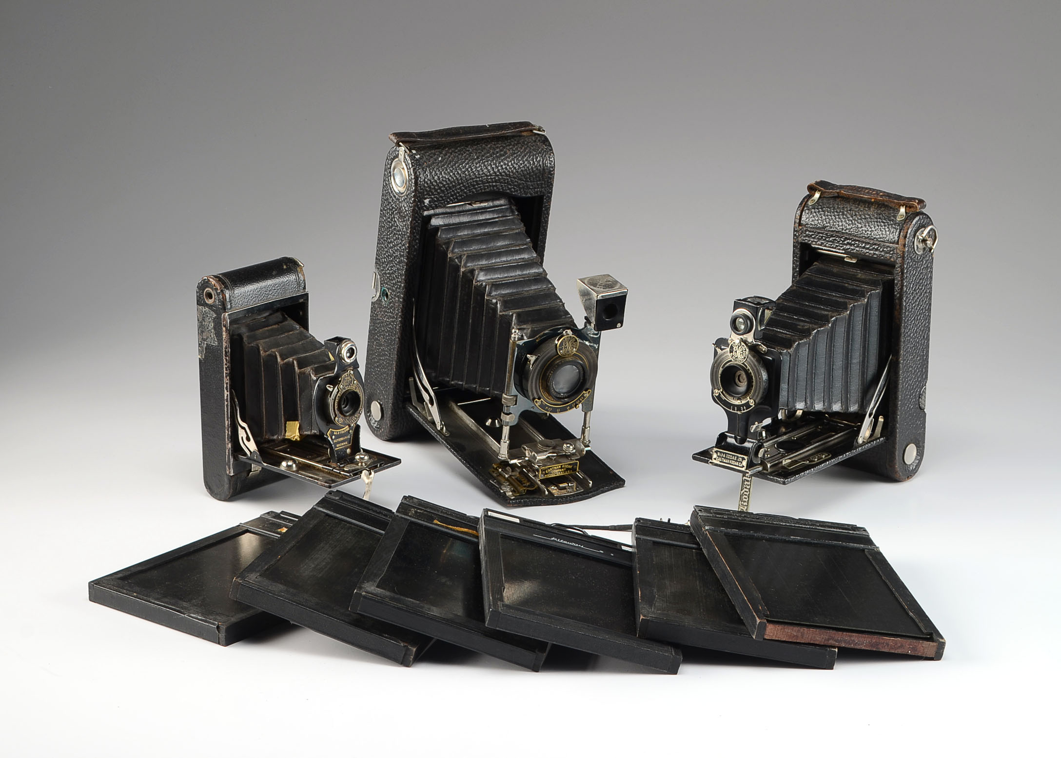 Three Early 20th Century Kodak Brownie Folding Cameras