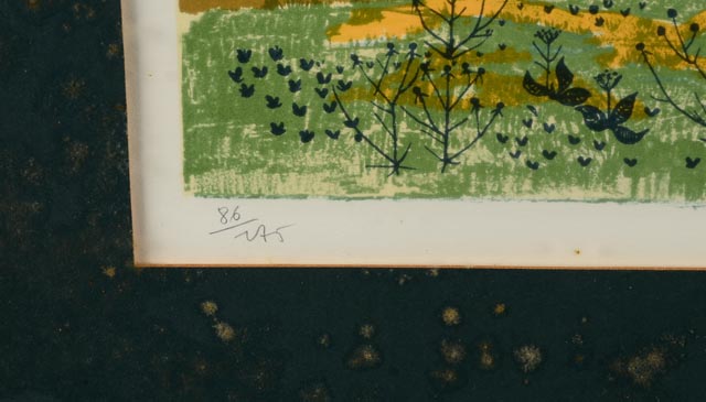 Jean-Pierre Tertre Signed Limited Edition Framed Lithograph