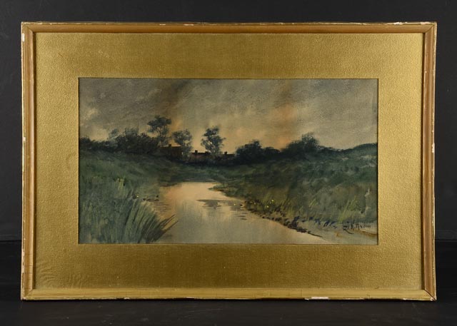 Louis K. Harlow Original Watercolor 