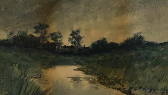 Louis K. Harlow Original Watercolor 