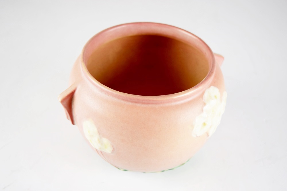 Roseville's Primrose Pattern Jardiniere in Pink, Circa 1936