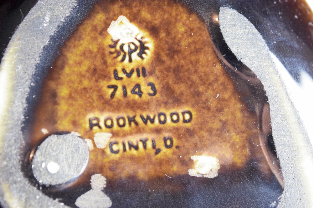 Three Rookwood Ash Receivers in Dark Nubian Glaze, 1957