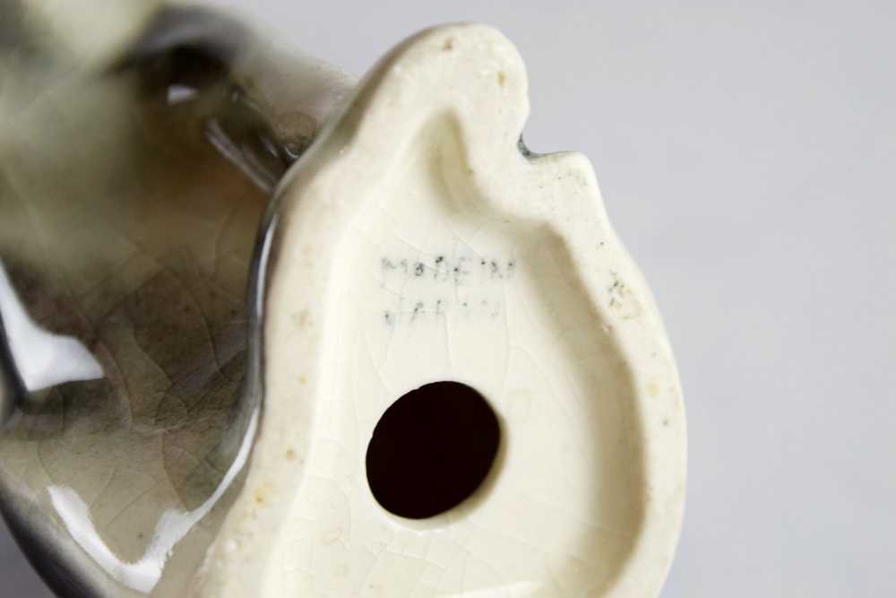 Miniature Vintage Canine Hand-Painted Figurines, Made in Japan