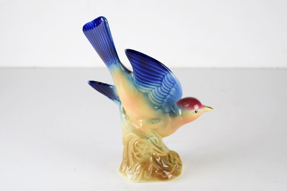 A Collection of Vintage Royal Copley Bird Vases