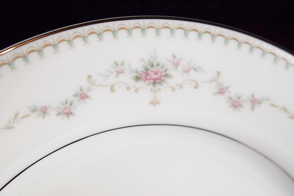 Eight Complete Place Settings of Noritake's "Fairmont" Pattern