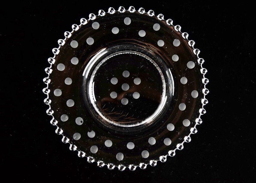 A Wonderful Set of Six Candlewick Glass Dishes & Two Cake Plates