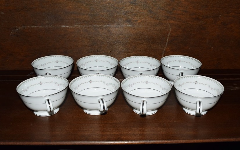 Eight Complete Place Settings of Noritake's "Fairmont" Pattern