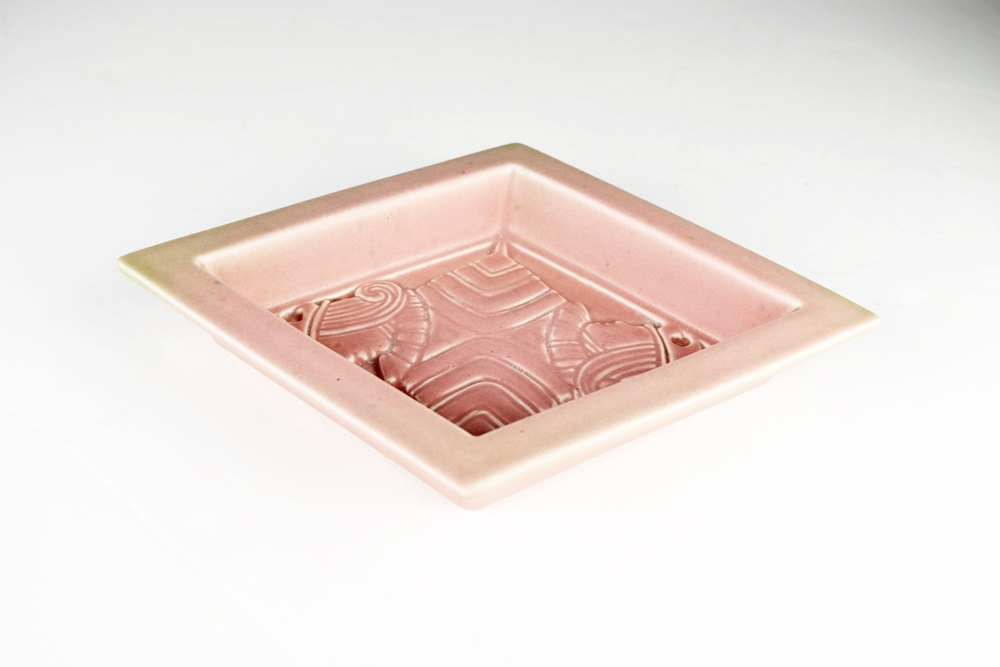 Sallie Toohey Rookwood "One Eyed Jack" Diamond Dish 