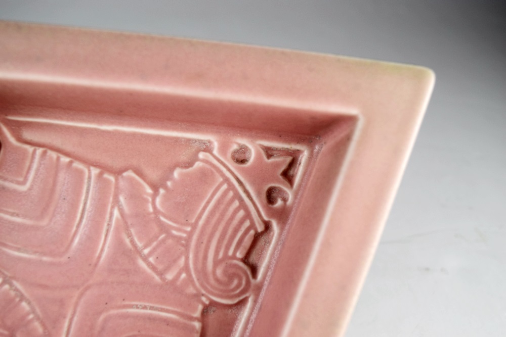 Sallie Toohey Rookwood "One Eyed Jack" Diamond Dish 