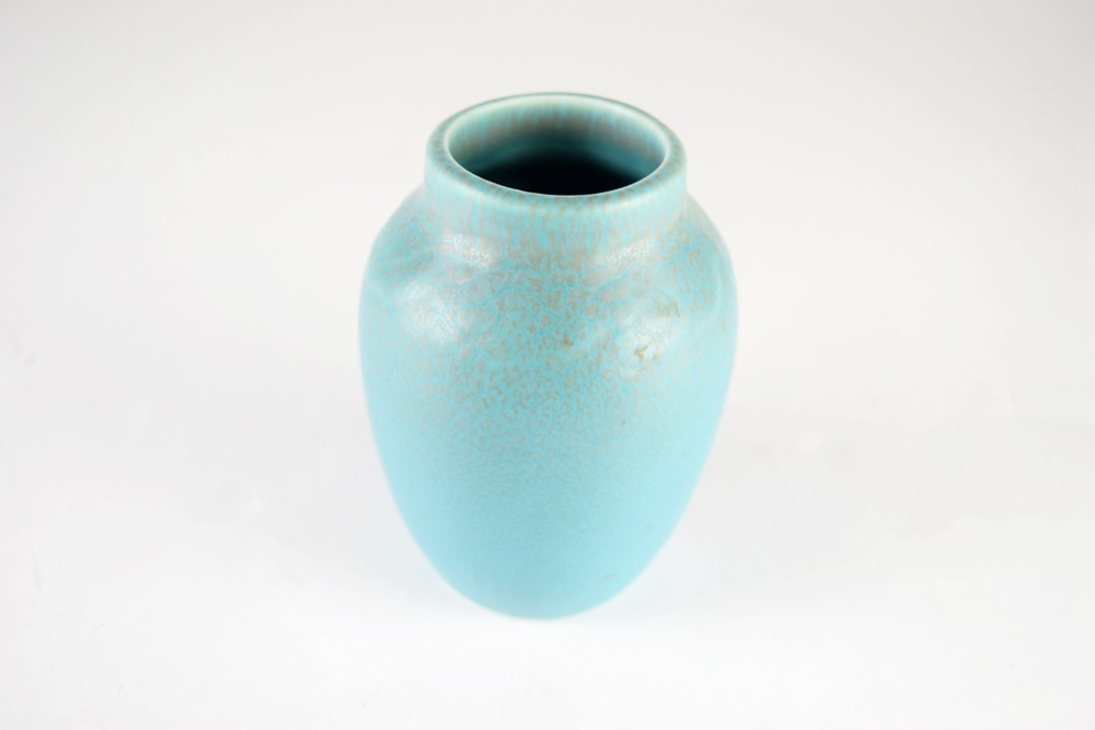 A Pretty Rookwood Vase in Mottle Turquoise Matte Glaze, 1935