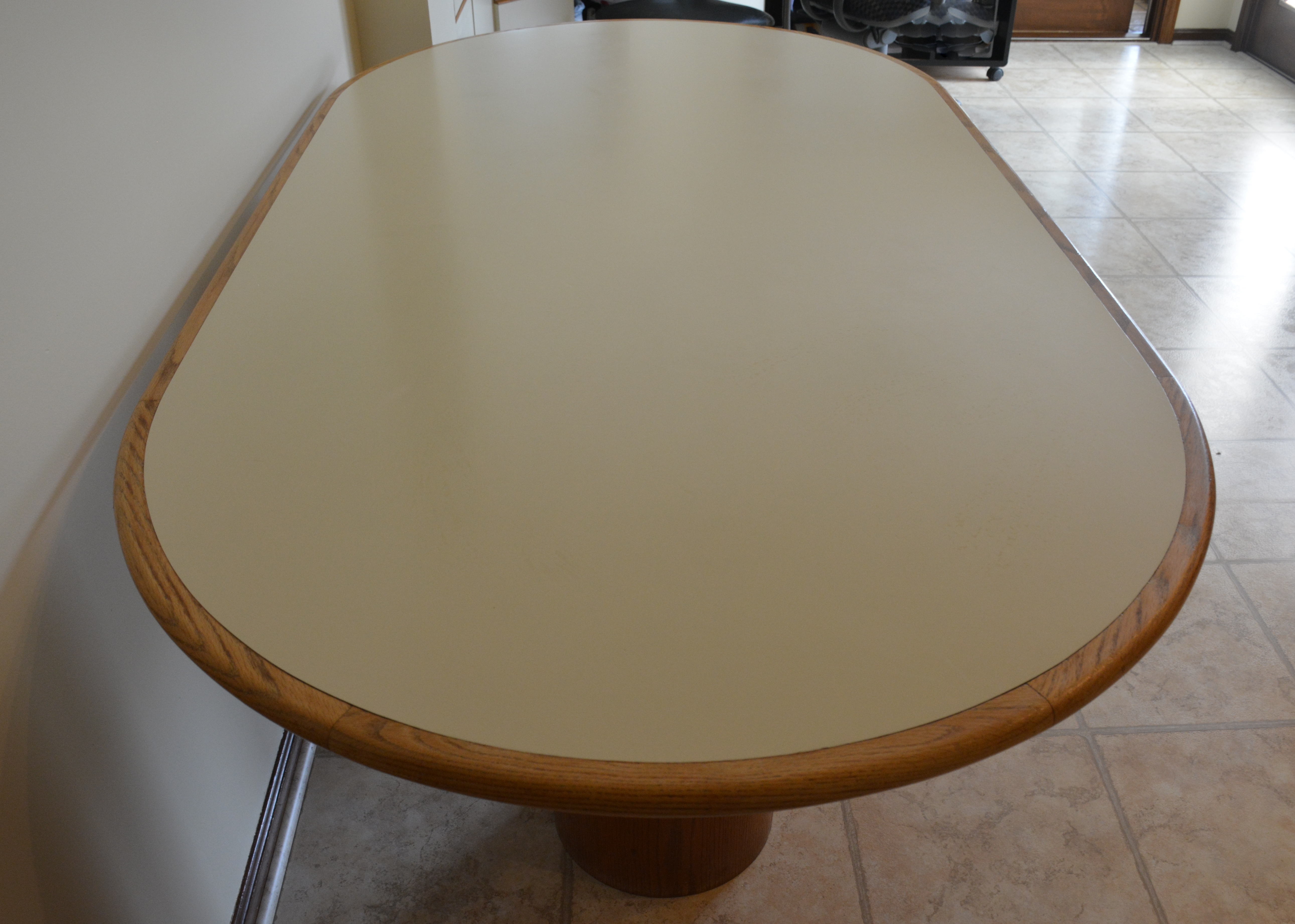 Laminate Oval Table