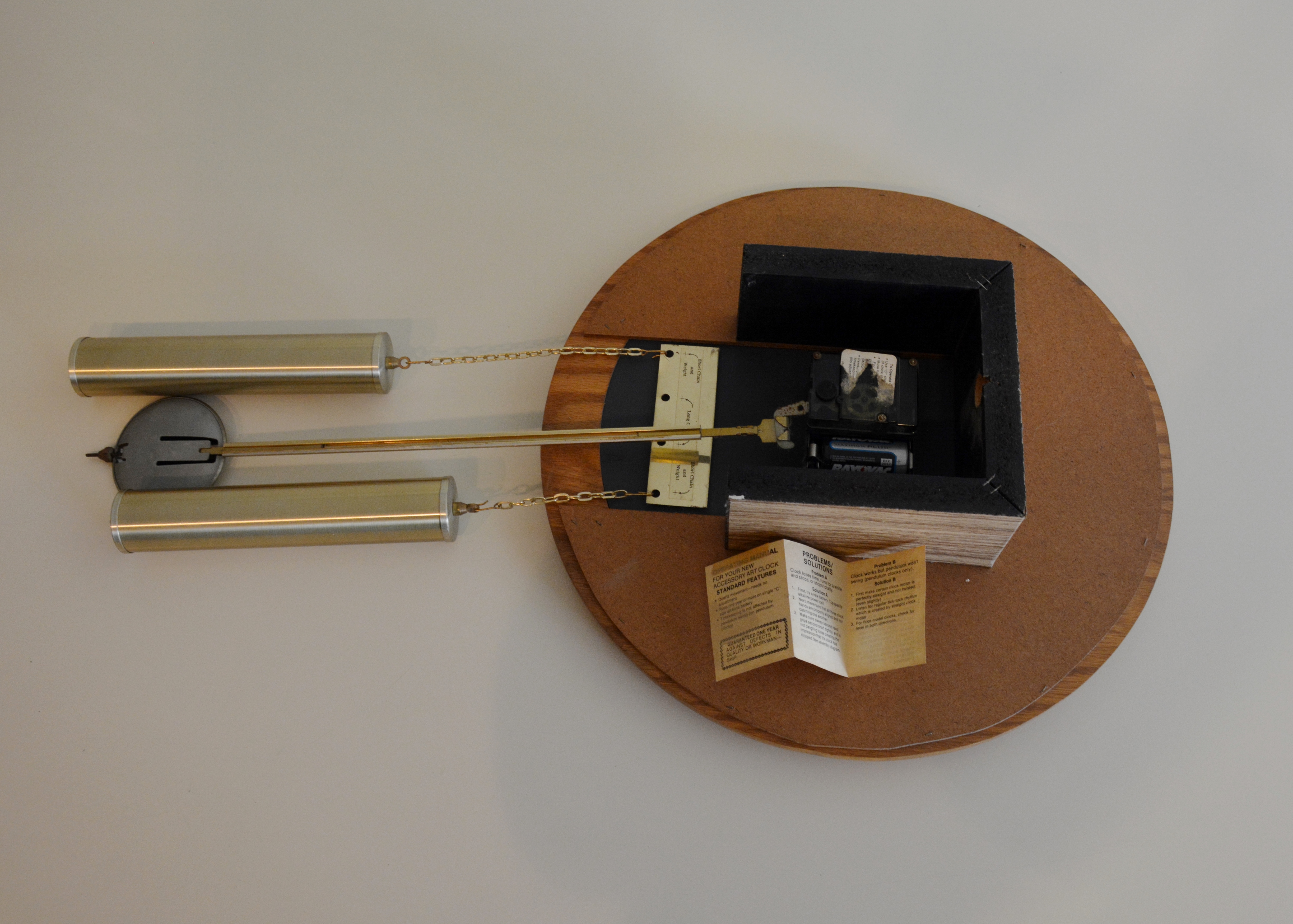 Vintage Mirrored Wall Clock