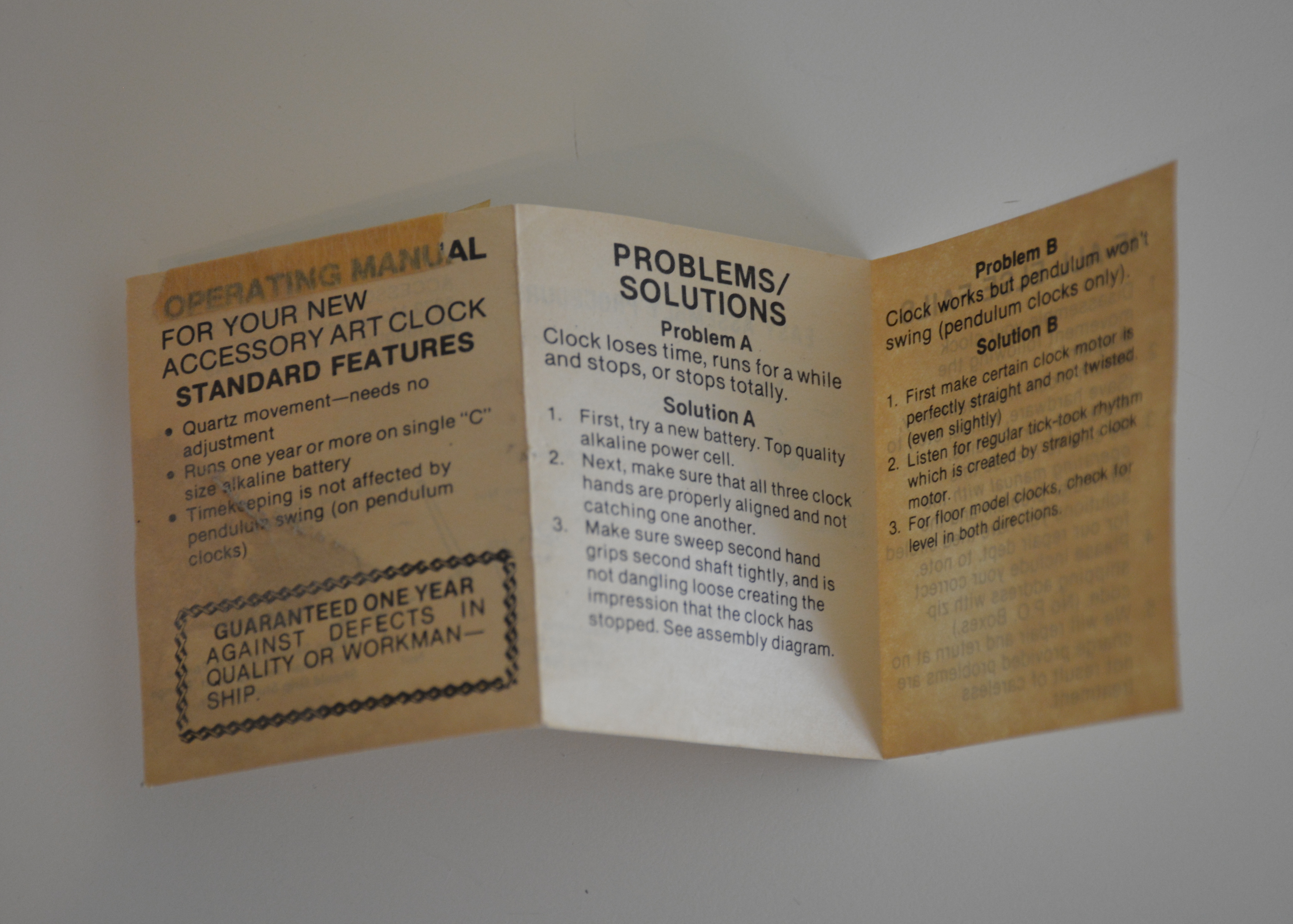 Vintage Mirrored Wall Clock