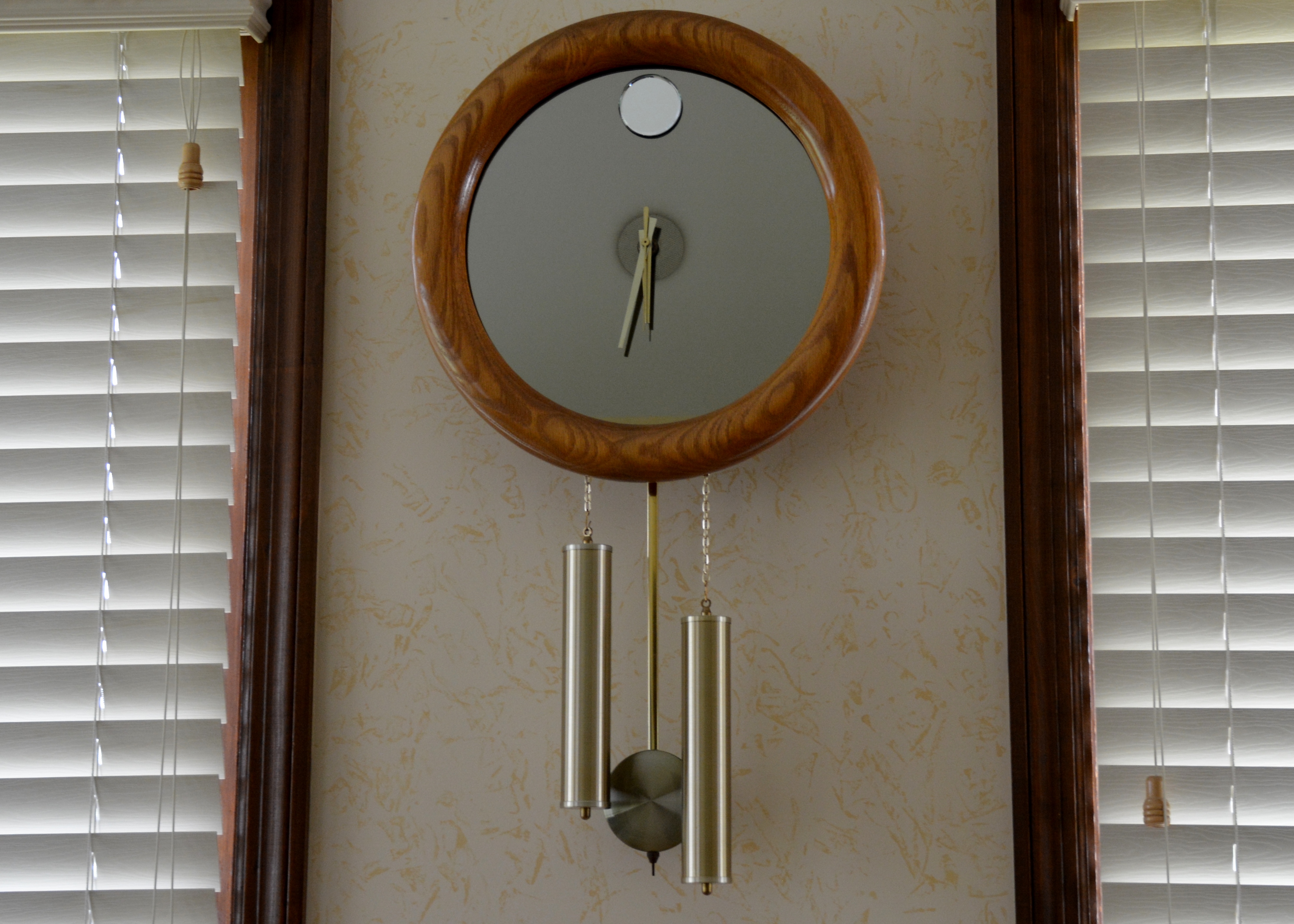 Vintage Mirrored Wall Clock
