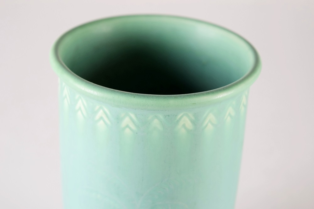 A Cylindrical Rookwood Vase, Mold #792, in Matte Turquoise Glaze