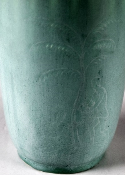 A Cylindrical Rookwood Vase, Mold #792, in Matte Turquoise Glaze