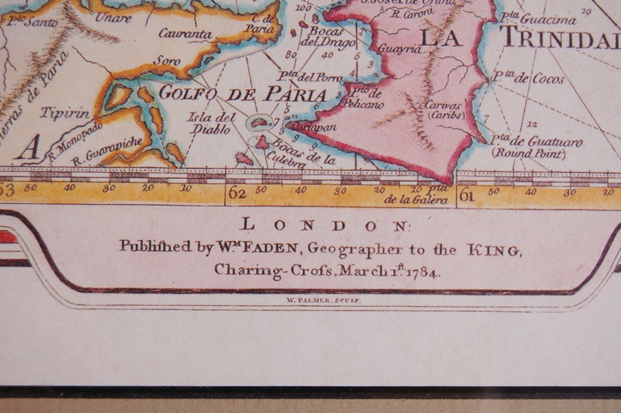 Map of the Caribbean Art Print