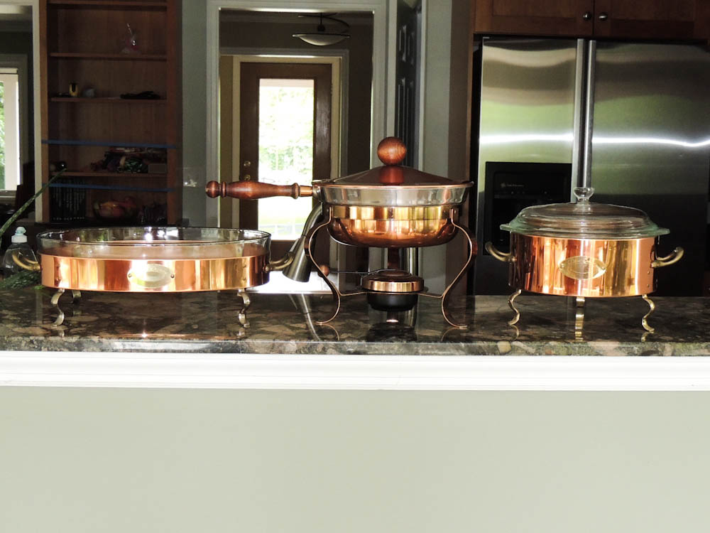 De La Cuisine Copper Chafing Dish Set