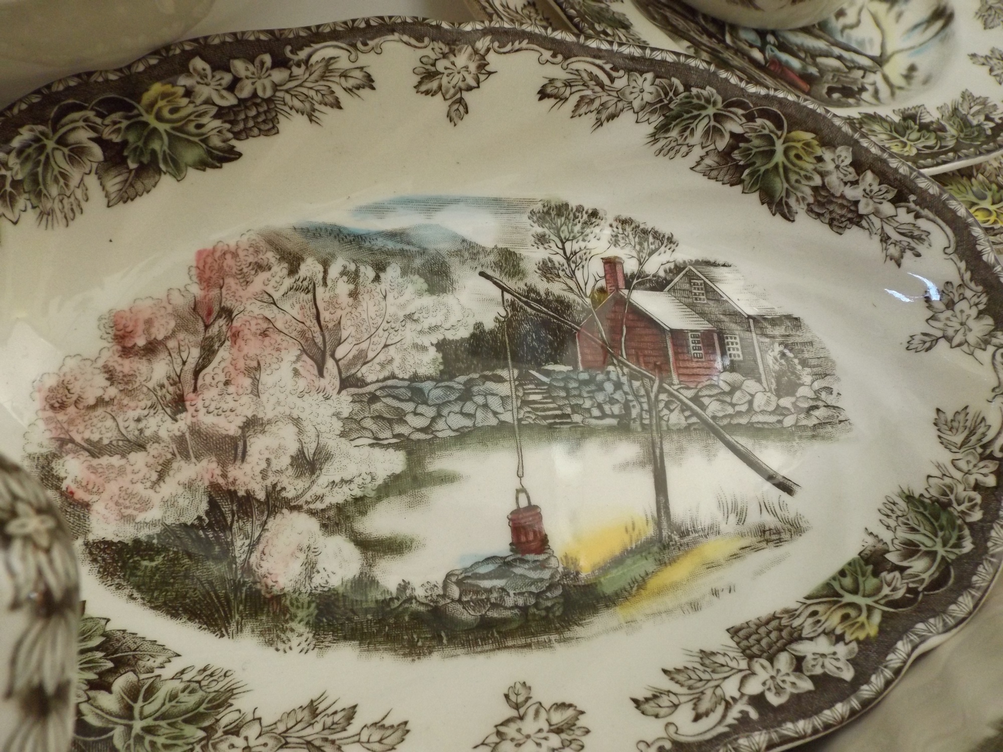 English Johnson Brothers 'Friendly Village' China Set