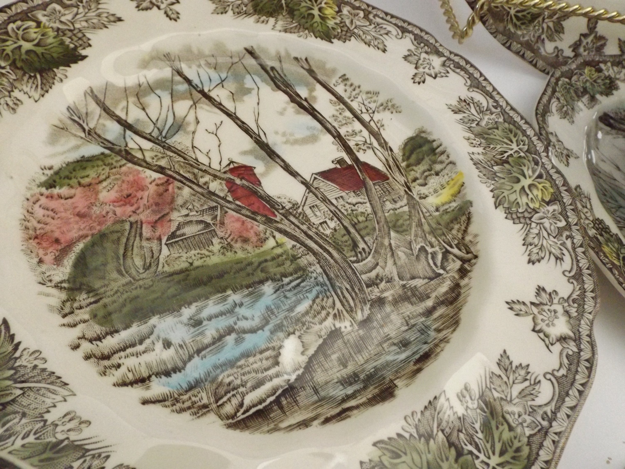 English Johnson Brothers 'Friendly Village' China Set