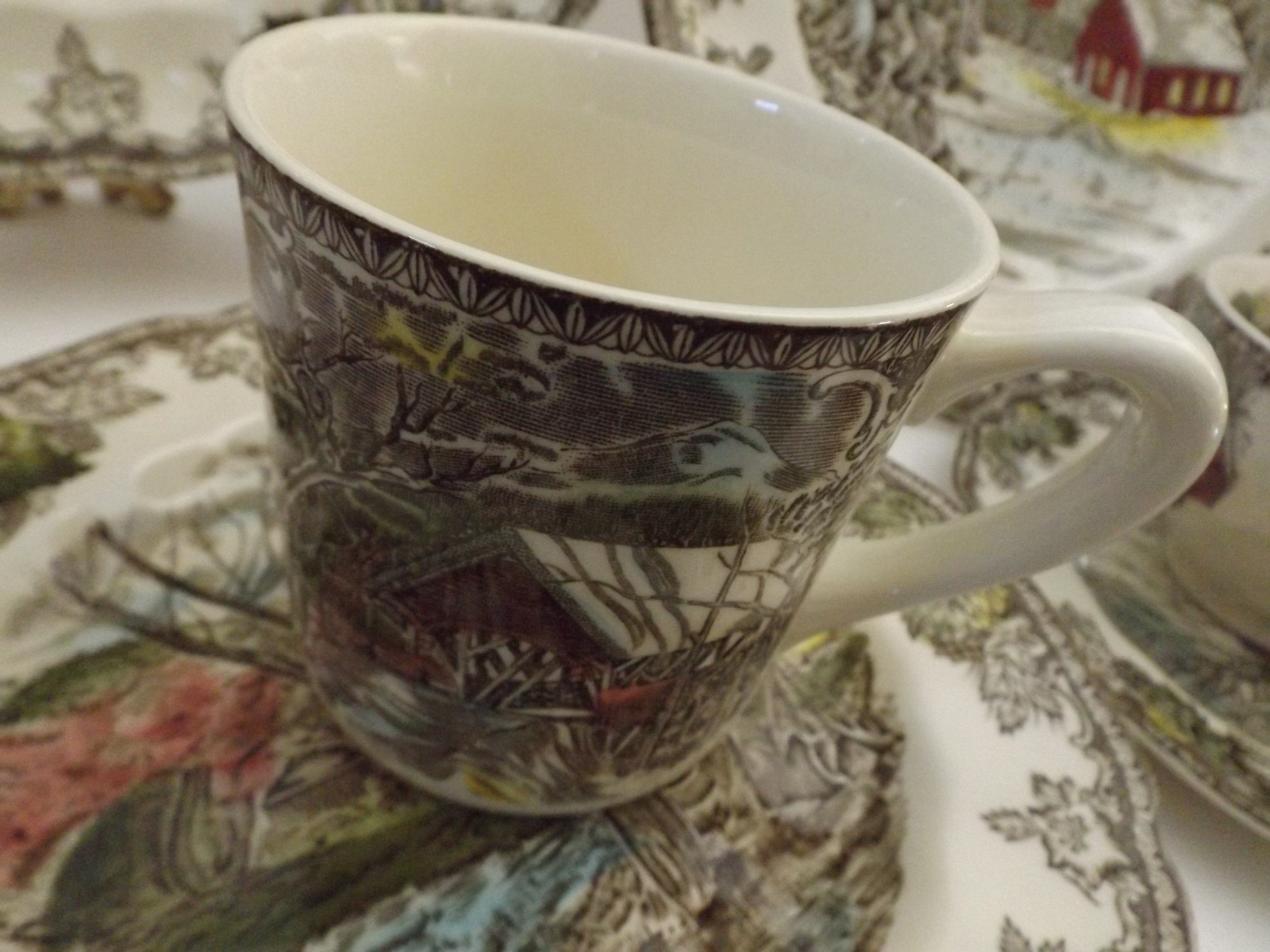 English Johnson Brothers 'Friendly Village' China Set