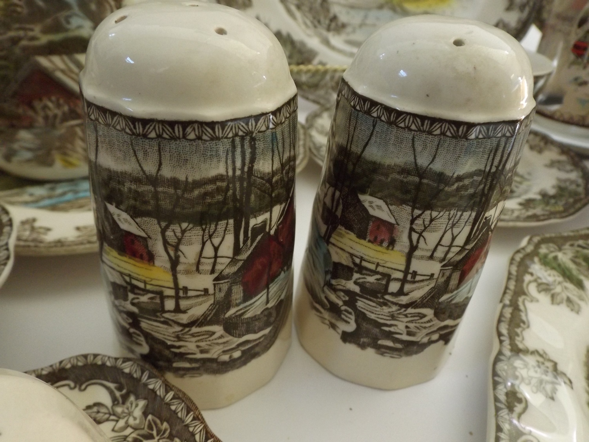 English Johnson Brothers 'Friendly Village' China Set