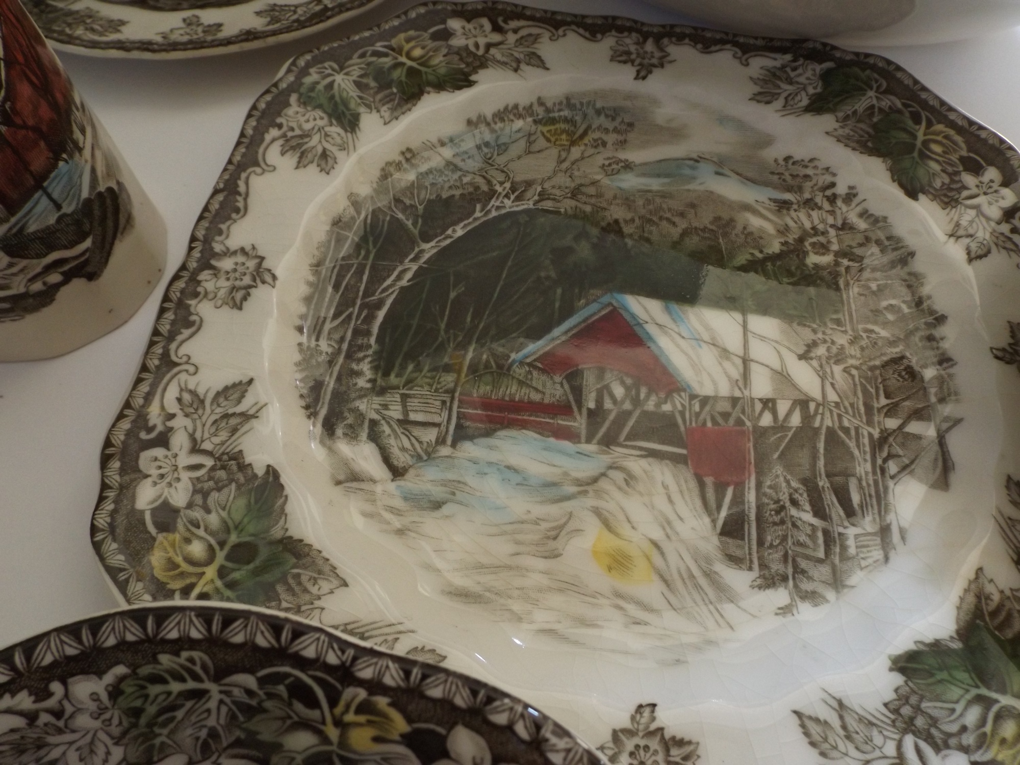 English Johnson Brothers 'Friendly Village' China Set
