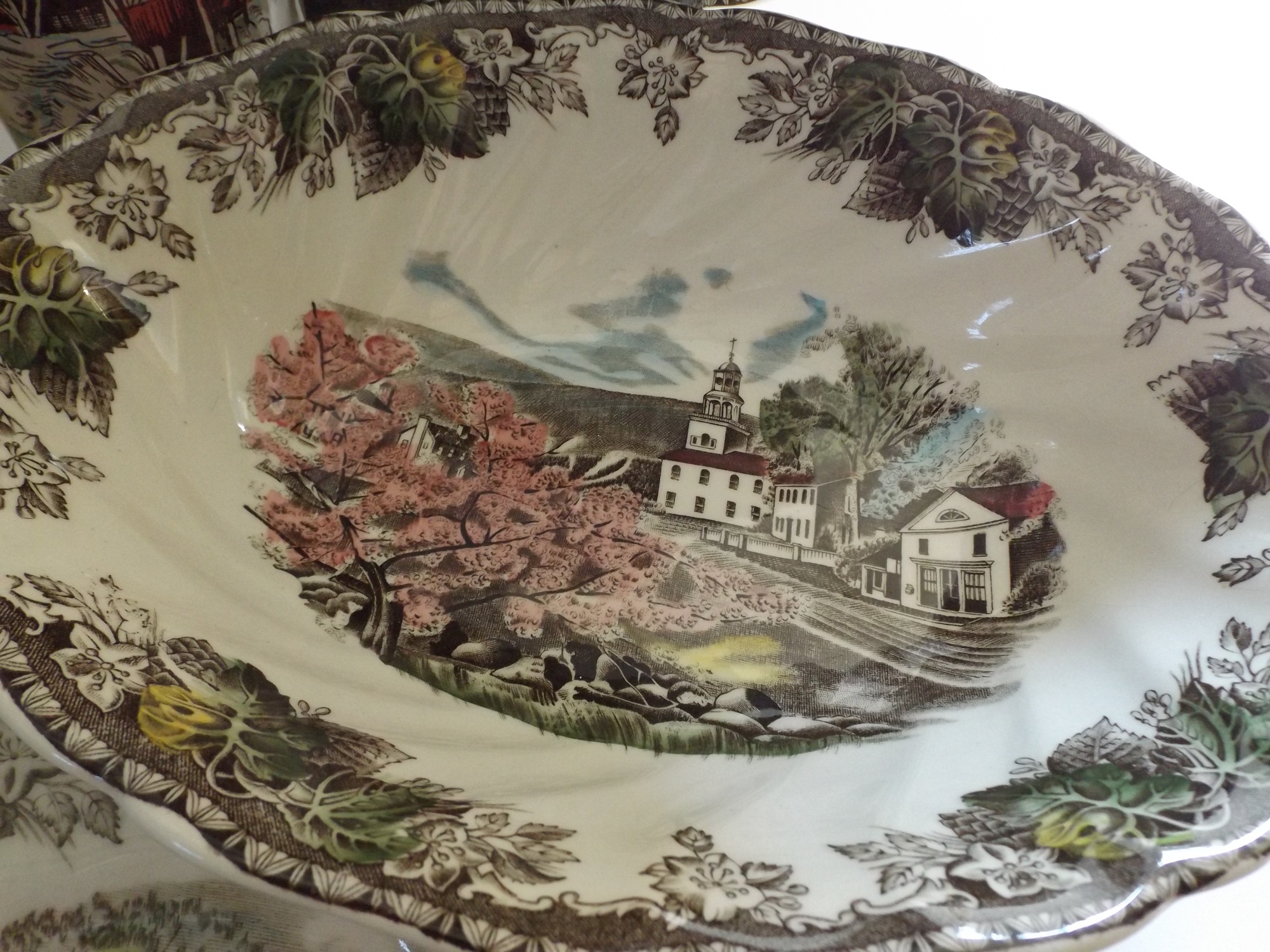 English Johnson Brothers 'Friendly Village' China Set